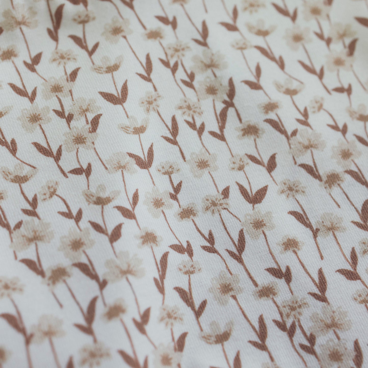 Shirt & rokje brown flowers